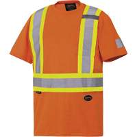 6978 T-shirt de s&eacute;curit&eacute;, Coton, Grand, Orange Seaboard Timber Mart