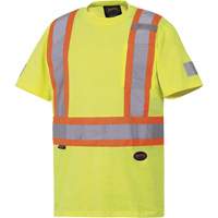 6980 T-shirt de s&eacute;curit&eacute;, Coton, Petit, Jaune lime haute visibilit&eacute; Seaboard Timber Mart