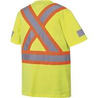 6980 T-shirt de s&eacute;curit&eacute;, Coton, Petit, Jaune lime haute visibilit&eacute; Seaboard Timber Mart