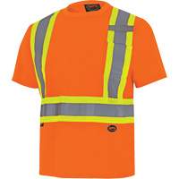 6990 Chandail de s&eacute;curit&eacute; en il-de-perdrix, Polyester, T-petit, Orange haute visibilit&eacute; Seaboard Timber Mart