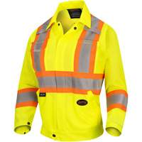 5999JW Veste de s&eacute;curit&eacute; routi&egrave;re pour femmes, Polyester, Jaune lime haute visibilit&eacute;, T-petit Seaboard Timber Mart