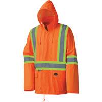 5598 Combinaison de pluie imperm&eacute;able et l&eacute;g&egrave;re, Polyester/PVC, Petit, Orange haute visibilit&eacute; Seaboard Timber Mart