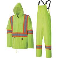 5599 Combinaison de pluie imperm&eacute;able et l&eacute;g&egrave;re, Polyester/PVC, T-petit, Jaune lime haute visibilit&eacute; Seaboard Timber Mart