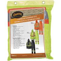 5599 Combinaison de pluie imperm&eacute;able et l&eacute;g&egrave;re, Polyester/PVC, T-petit, Jaune lime haute visibilit&eacute; Seaboard Timber Mart