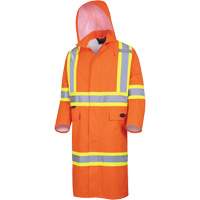 5630 Manteau long imperm&eacute;able The Rock 300D, Polyester, Petit, Orange haute visibilit&eacute; Seaboard Timber Mart