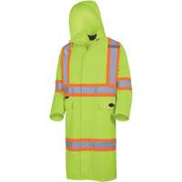 5631 Manteau long imperm&eacute;able The Rock 300D, Polyester, Petit, Jaune lime haute visibilit&eacute; Seaboard Timber Mart