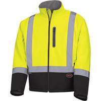 5689 Veste de s&eacute;curit&eacute; coquille souple &agrave; r&eacute;sistance m&eacute;canique, Noir/Jaune lime haute visibilit&eacute;, Petit Seaboard Timber Mart