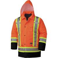 5020BB Manteau de s&eacute;curit&eacute; 7 en 1 imperm&eacute;able, Orange haute visibilit&eacute;, 2T-Grand Seaboard Timber Mart