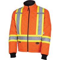 5015A Manteau matelass&eacute; pour cong&eacute;lateur, Polyester, Orange haute visibilit&eacute;, T-petit Seaboard Timber Mart