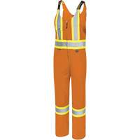 6617T Overalls, Polyester, 40, High Visibility Orange Seaboard Timber Mart