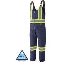 5536 Quilted Duck Overalls, Cotton, Small, Navy Blue Seaboard Timber Mart