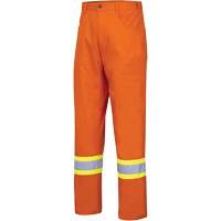 4461 Ultra-Cool Safety Pants, Cotton, 30, High Visibility Orange Seaboard Timber Mart