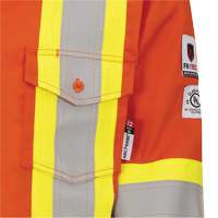 7743 FR-Tech&reg; Flame-Resistant Safety Shirt, Small, High Visibility Orange Seaboard Timber Mart