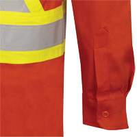 7743 FR-Tech&reg; Flame-Resistant Safety Shirt, Small, High Visibility Orange Seaboard Timber Mart