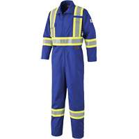 7706 FR-Tech&reg; Flame-Resistant Coverall with Leg Zippers, Size 36, Royal Blue, 9.7 cal/cm² Seaboard Timber Mart