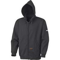 337 Flame-Resistant Zip Style Hoodie, Men's, X-Small, Black, 22 cal/cm² Seaboard Timber Mart