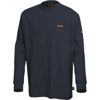333 Flame-Resistant Long-Sleeved Shirt, Small, Navy Blue Seaboard Timber Mart