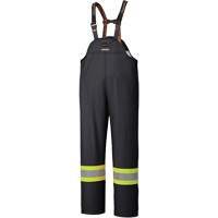 5895BK Flame-Resistant Waterproof Stretch Bib Pants, X-Small, Black Seaboard Timber Mart