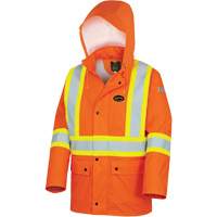 5892PKT High-Visibility FR Waterproof Safety Jacket, X-Small, High Visibility Orange Seaboard Timber Mart
