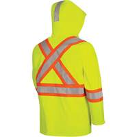 5881 FR/Arc-Rated Waterproof Rain Jacket, X-Small, High Visibility Yellow, 10 cal/cm² Seaboard Timber Mart