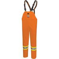 5882 FR/Arc-Rated Waterproof Safety Bib Pants, X-Small, High Visibility Orange Seaboard Timber Mart