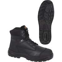 1025 Black 6" Work Boots, Leather, Steel Toe, Size 10 Seaboard Timber Mart