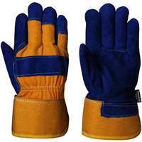 630 Gants d'appareilleur isol&eacute;s bleus, Taille unique, Paume en Cuir de vache refendu, Doublure en Boa Seaboard Timber Mart
