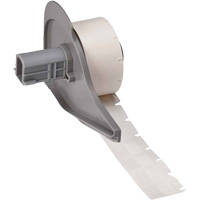 Self-Laminating Wrap-Around Wire & Cable Labels, Vinyl, 0.5" L x 0.75" H, White Seaboard Timber Mart