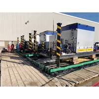 Ultimate Copolymer 2000 Ultra-Containment Berm&reg;, 179 US gal. Capacity, 4' W x 6' L x 12" H, Hinge Bracket Seaboard Timber Mart