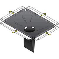 Bac de r&eacute;tention carr&eacute; Ultra-Drain Guard avec orifice de trop-plein, Huile & s&eacute;diments, 16" - 28" lo x 20" - 36" la Seaboard Timber Mart