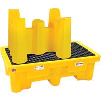 Ultra-Drum Rack 4-Drum Containment System without Drain, 53" L x 53" W x 77.8" H, 3000 US gal. Capacity Seaboard Timber Mart