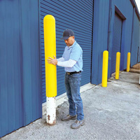 Ultra-Post Protector, 4" dia. x 52" l, Jaune Seaboard Timber Mart