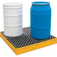 4-Drum Flexible Ultra-Spill Pallet&reg;, 66 US gal. Spill Capacity, 48" x 48" x 7" Seaboard Timber Mart