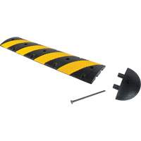 Speed Bump Kit, Rubber, 4' L x 11" W x 2" H Seaboard Timber Mart