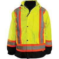 Veste 7 en 1, Polyester, Orange haute visibilit&eacute;, Petit Seaboard Timber Mart