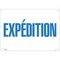 "Exp&eacute;dition" Sign, 14" x 20", Aluminum, French Seaboard Timber Mart