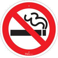 No Smoking CSA Standard Safety Sign, 12" x 12", Aluminum, Pictogram Seaboard Timber Mart