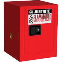 Sure-Grip&reg; EX Countertop Flammable Cabinet, 4 gal., 1 Door, 17" W x 22" H x 17" D Seaboard Timber Mart