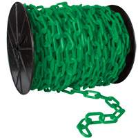 Chaîne de s&eacute;curit&eacute; en plastique robuste, Jaune Seaboard Timber Mart