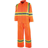 V&ecirc;tement imperm&eacute;able &eacute;tanche, Nylon/PVC, T-petit, Orange haute visibilit&eacute; Seaboard Timber Mart