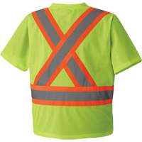 5993P T-shirt de s&eacute;curit&eacute; en maille, Polyester, Petit, Jaune lime haute visibilit&eacute; Seaboard Timber Mart