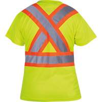 6949 T-shirt de s&eacute;curit&eacute; en il-de-perdrix pour femme, Polyester, T-petit, Jaune lime haute visibilit&eacute; Seaboard Timber Mart