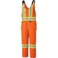 6617ZT High-Visibility Safety Overalls with Leg Zippers, Poly-Cotton, 40 (Tall), High Visibility Orange Seaboard Timber Mart