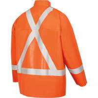 5990J Manteau de s&eacute;curit&eacute; imperm&eacute;able tr&egrave;s robuste ignifuge et r&eacute;sistant aux arcs &eacute;lectriques, Petit, Orange haute visibilit&eacute;, 11 cal/cm² Seaboard Timber Mart