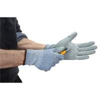 Eco-Friendly Stretch Cut-Resistant Gloves, Size 8, 13 Gauge, Polyurethane Coated, HPPE/RPET Shell, ASTM ANSI Level A2 Seaboard Timber Mart