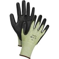 Eco-Friendly Seamless Cut-Resistant Gloves, Size 7, 13 Gauge, Polyurethane Coated, HPPE/RPET Shell, ASTM ANSI Level A4 Seaboard Timber Mart