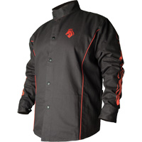 Veste de soudage BSX ignifuge profil&eacute;, Coton, Petit, Noir Seaboard Timber Mart
