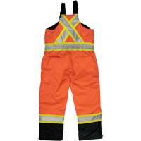 Ripstop Insulated Safety Bib Overall, Polyester, X-Small, High Visibility Orange Seaboard Timber Mart