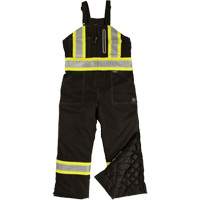 Ripstop Insulated Safety Bib Overall, Polyester, X-Small, Black Seaboard Timber Mart