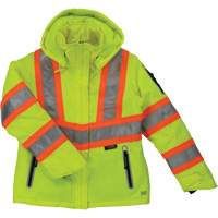 Manteau de s&eacute;curit&eacute; isolant et extensible pour femmes, Polyester, Jaune lime haute visibilit&eacute;, T-petit Seaboard Timber Mart